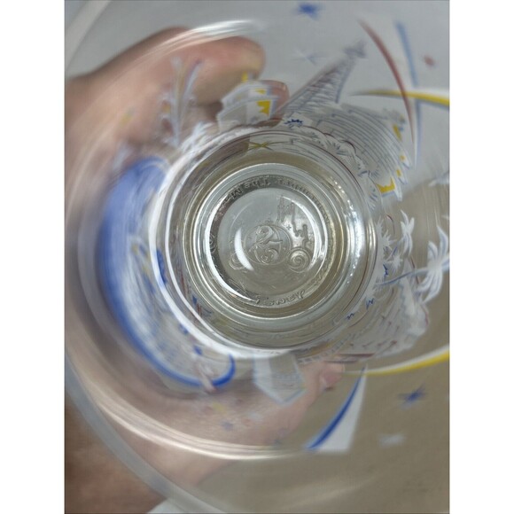 Walt Disney World Mickey Mouse 25th Epcot Anniversary Glass Remember The Magic - Picture 8 of 9